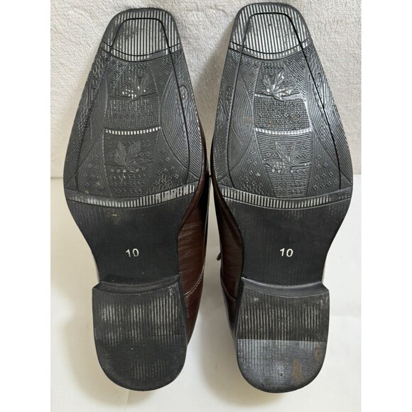 MEN'S DREAM SEEK DRESS SHOE OXFORD DR301 BROWN SIZE 10 LACE UP - Picture 6 of 7